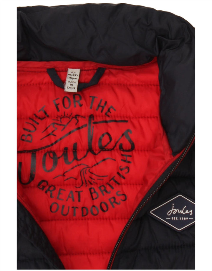 Joules Boys Padded Gilet 5-6 Years Navy Blue Polyamide