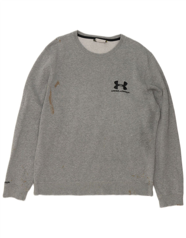Under Armour Ανδρικό γραφικό φούτερ Jumper με μεγάλο γκρι φλιτζάνι