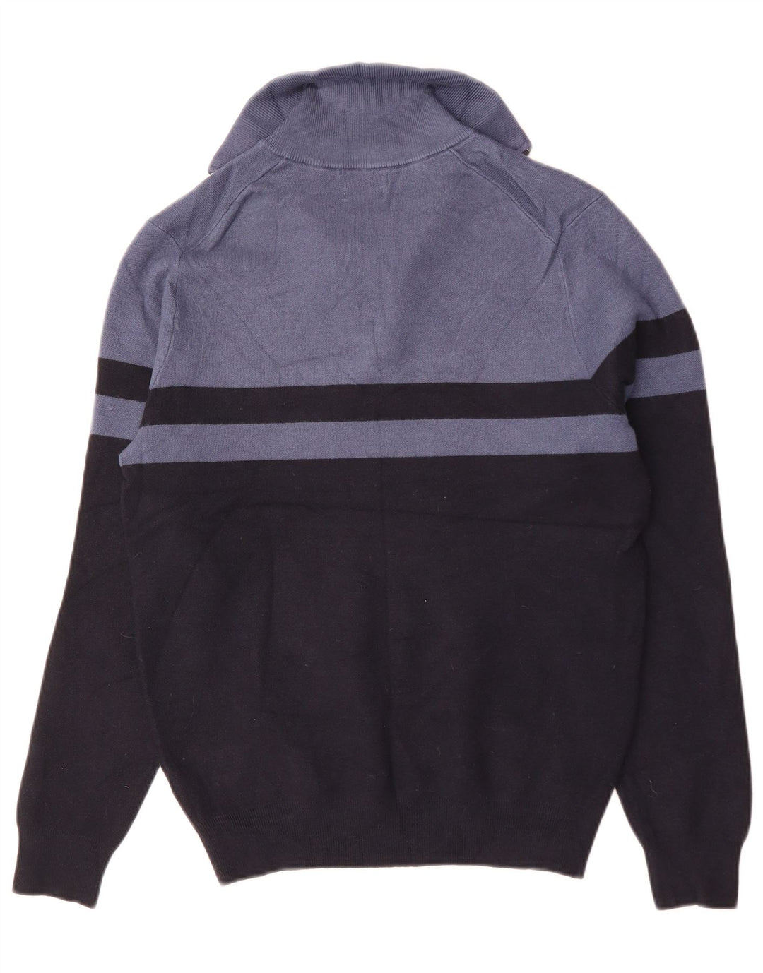 Massimo Dutti γυναικείο πουλόβερ με φερμουάρ UK 14 Medium Navy Blue