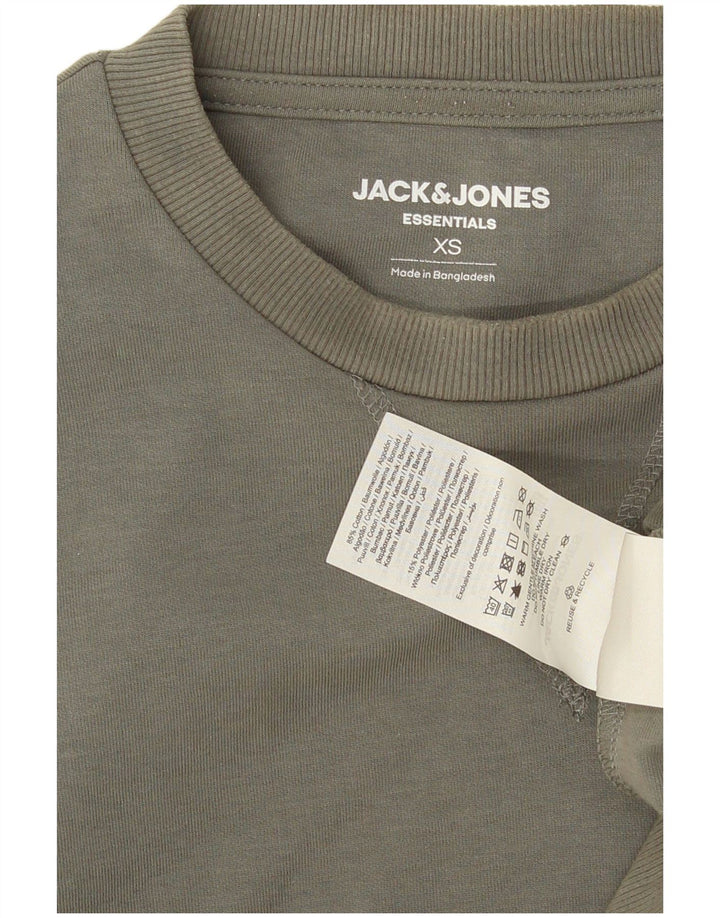 Jack & Jones Ανδρικό Φούτερ Jumper XS Χακί Βαμβακερό