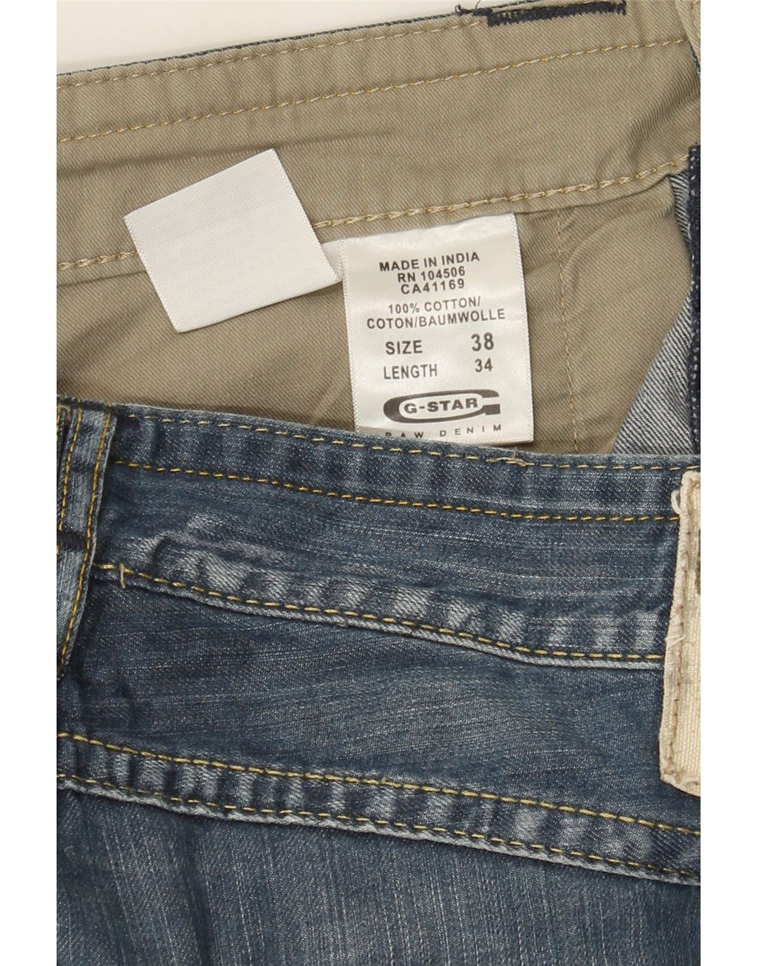 Ανδρικό τζιν G-Star 3301 ίσιο W38 L34 Μπλε βαμβακερό