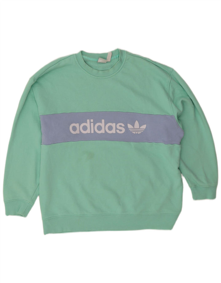 Adidas γυναικεία φούτερ μεγάλου μεγέθους Jumper UK 12/14 Μεσαίου πράσινου χρώματος