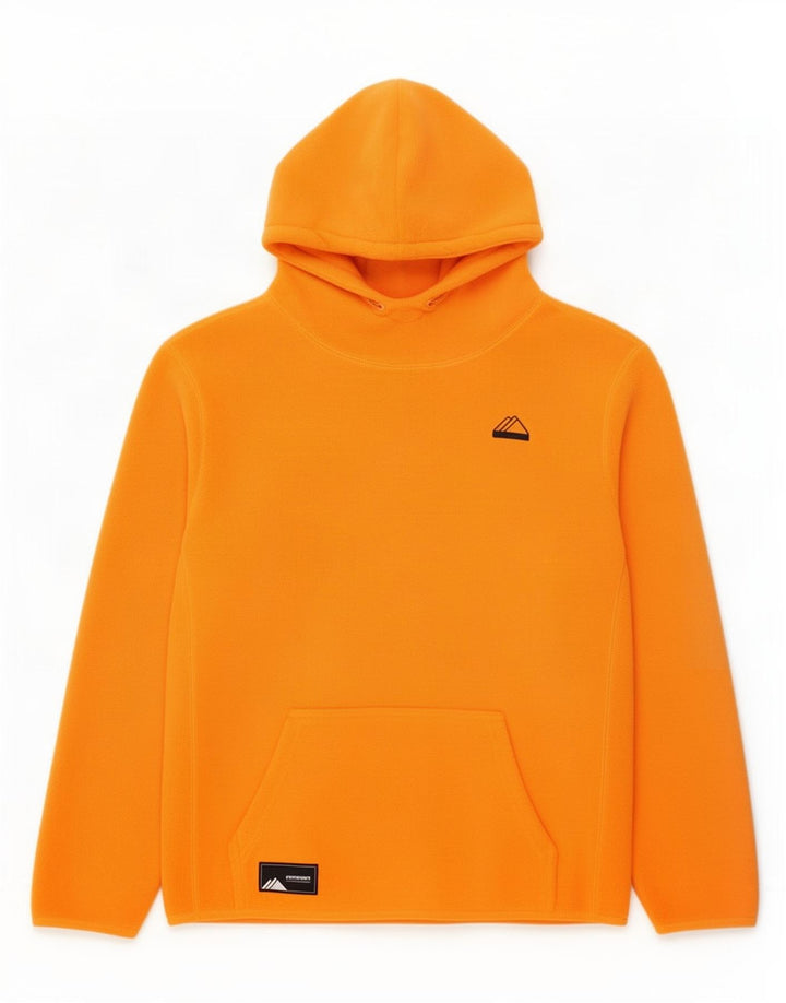 Superdry Ανδρική κουκούλα Fleece Jumper Μεγάλος Πορτοκαλί Πολυεστέρας