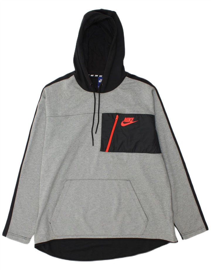 Ανδρικό μπλουζάκι με κουκούλα Nike 2XL με γκρι χρώμα