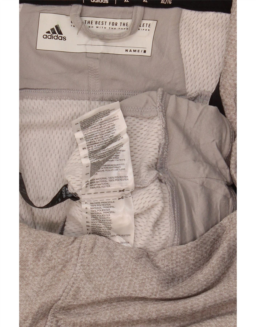 Ανδρικό φούτερ με φερμουάρ ADIDAS Jumper XL Grey Polyester