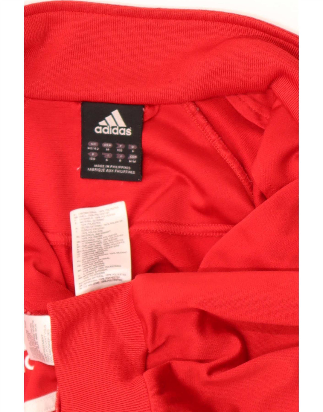 Ανδρική αθλητική φόρμα Adidas Top Jacket UK 40/42 Μεσαίου κόκκινου χρώματος πολυεστέρας