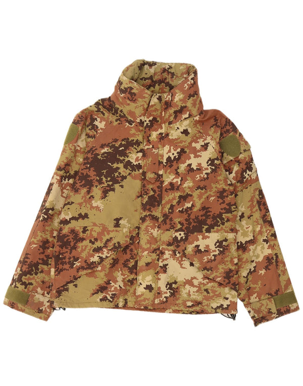 Vintage Ανδρικό Military Jacket UK 38 Medium Khaki Camouflage
