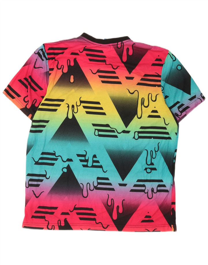 Ανδρικό γραφικό T-Shirt Adidas Top μεγάλος πολύχρωμος πολυεστέρας