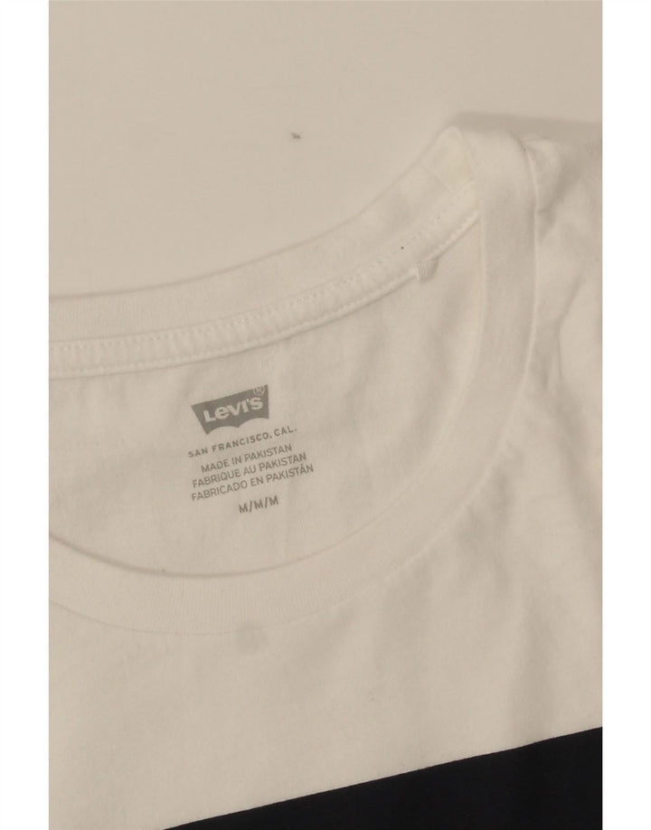 Γυναικείο γραφικό T-Shirt Levi's Top UK 14 Medium White