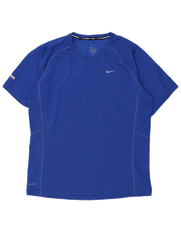 Ανδρικό μπλουζάκι Nike Dri Fit Top Large Blue Polyester