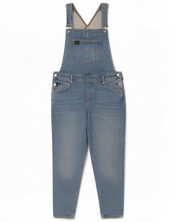Superdry Γυναικεία Dungarees Jeans UK 16 Large W36 L26 Μπλε βαμβακερό