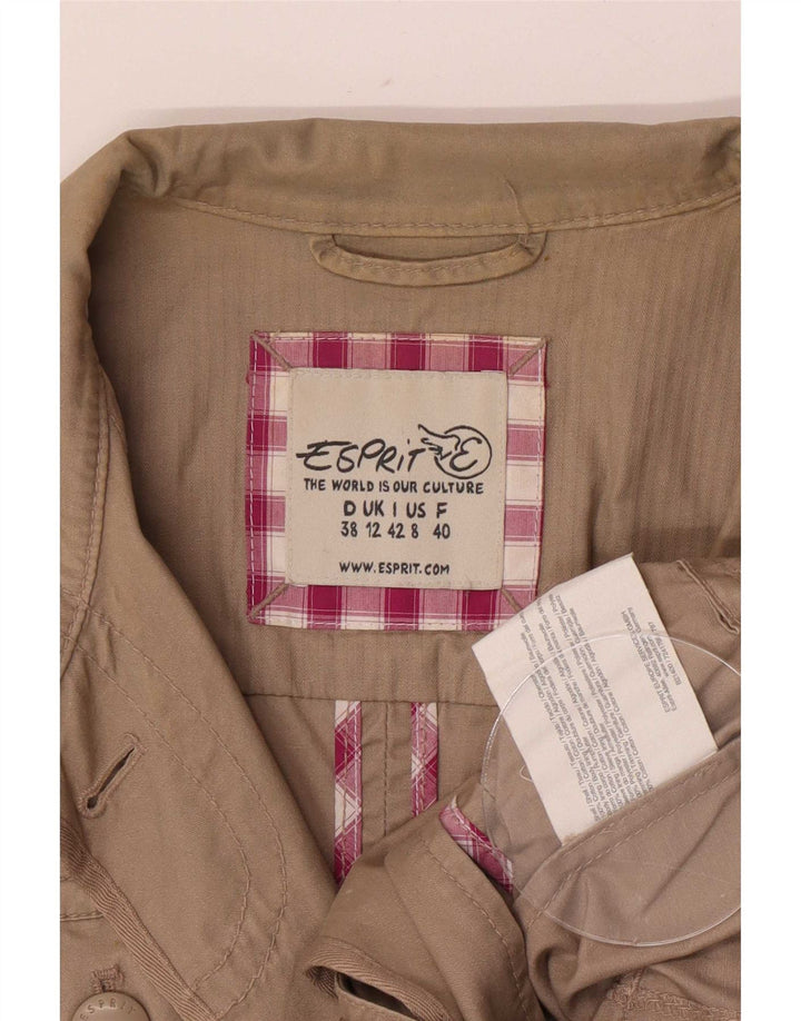 Esprit Γυναικείο Military Jacket UK 12 Medium Beige Cotton