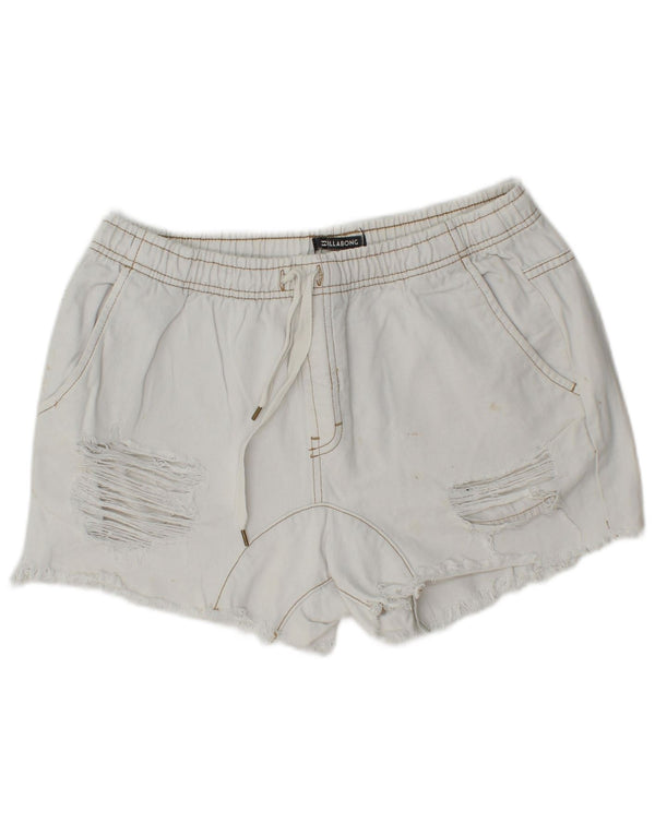 Billabong Γυναικείο τζιν σορτς W30, μεσαίο λευκό βαμβακερό