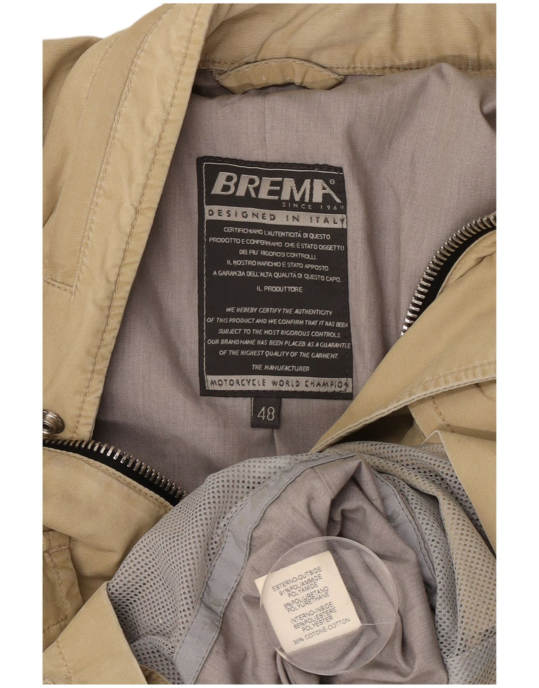 Μπουφάν Brema Mens Utility IT 48 Medium Beige Polyamide