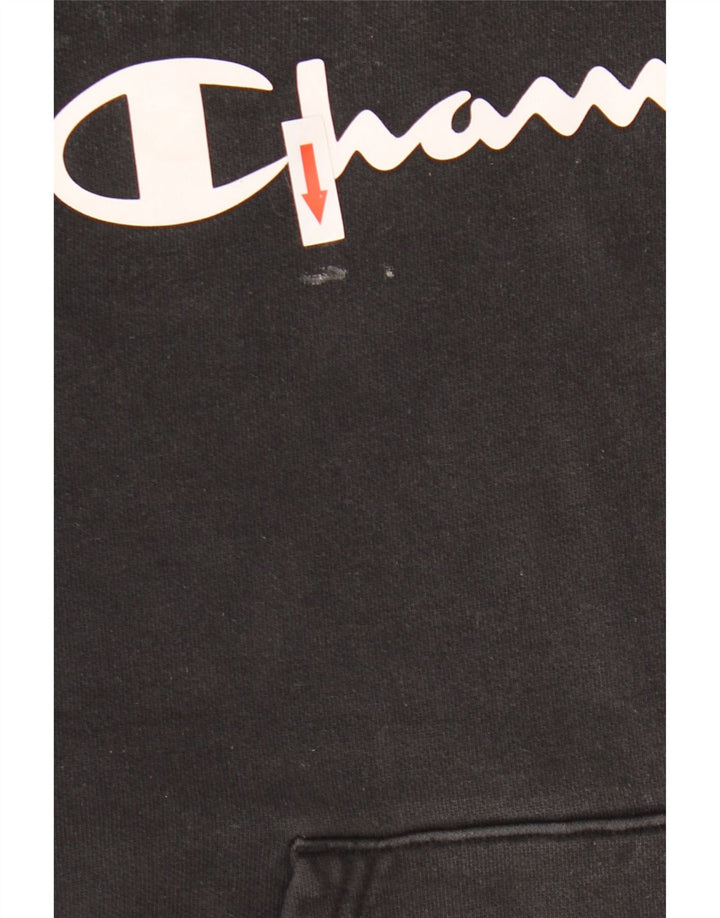 Ανδρικό Champion Graphic Hoodie Jumper Μεσαίο μαύρο βαμβακερό