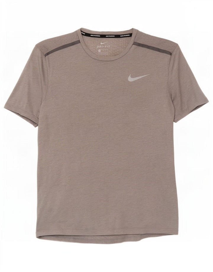 Ανδρικό T-Shirt Nike Dri Fit Τοπ μεσαίου γκρι πολυεστέρα
