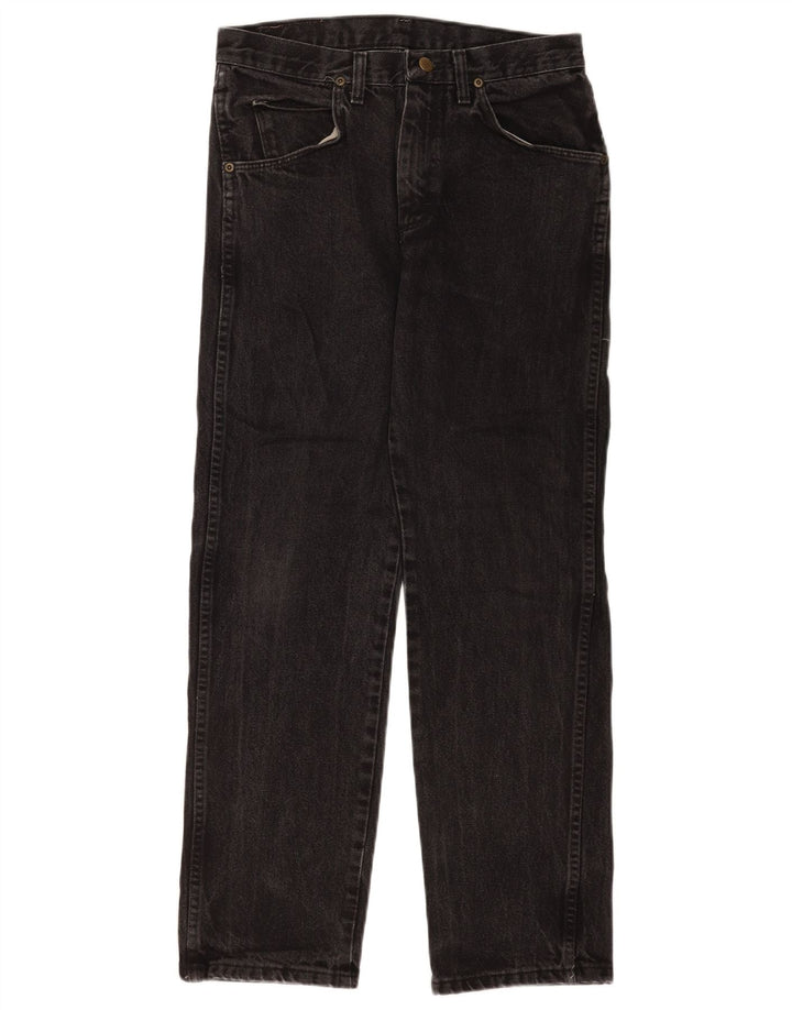 Ανδρικό τζιν Wrangler ίσιο W28 L29 Μαύρο