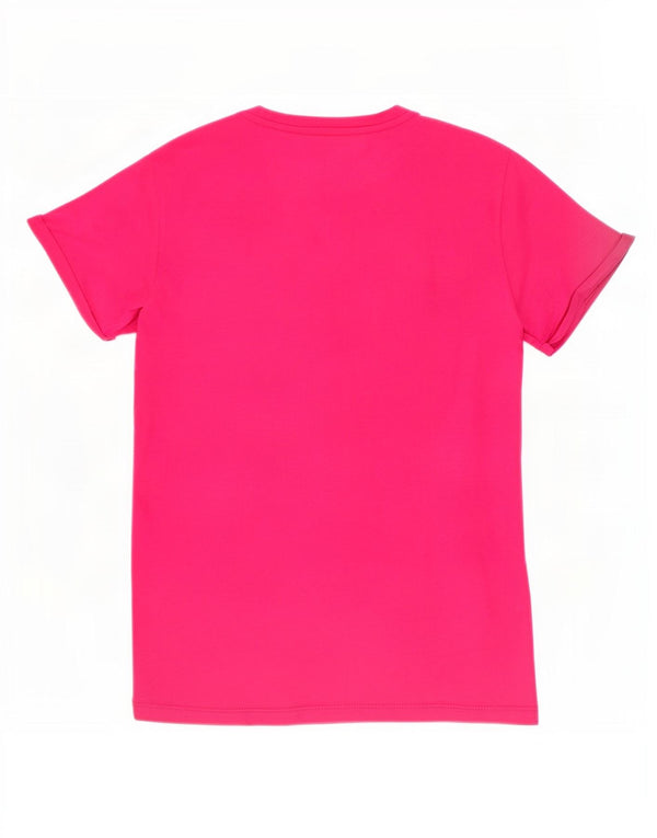 Rifle Γυναικείο γραφικό T-Shirt Top UK 14 Medium Pink