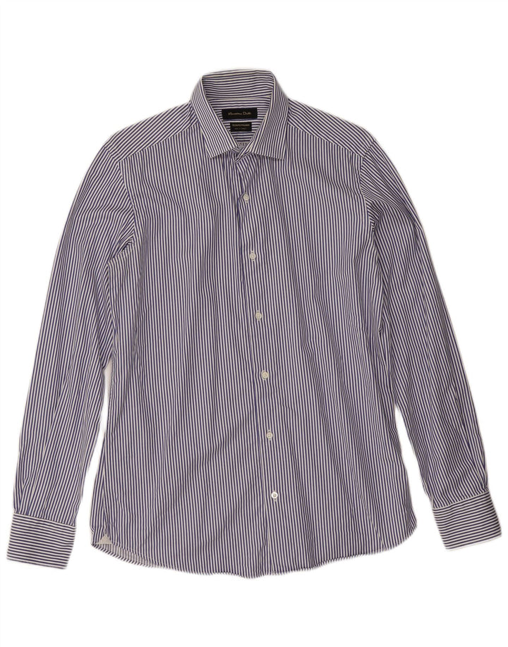Ανδρικό πουκάμισο Massimo Dutti Μέγεθος 15 1/2 39 Μέτριο Μπλε Ρίγα