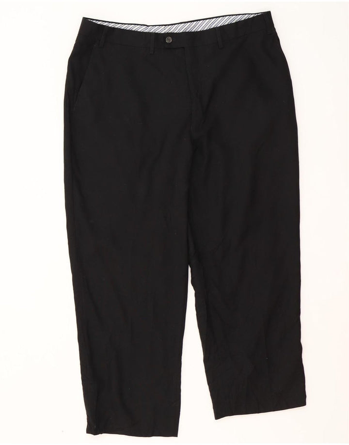 Izod Ανδρικό ίσιο παντελόνι W38 L26 Μαύρο πολυεστέρα