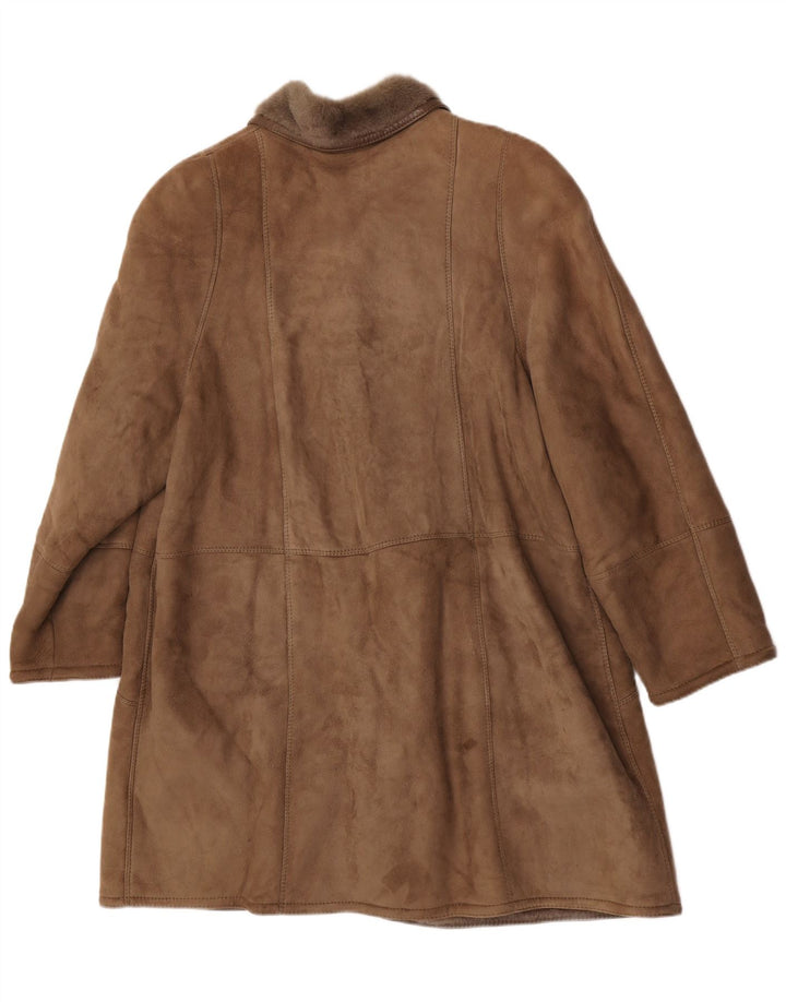 Skinni Γυναικείο Παλτό Shearling Oversized IT 50 XL Brown Shearling