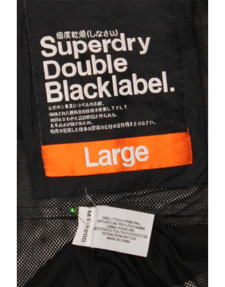 Superdry γυναικείο μπουφάν βροχής UK 16 Large Black Polyamide