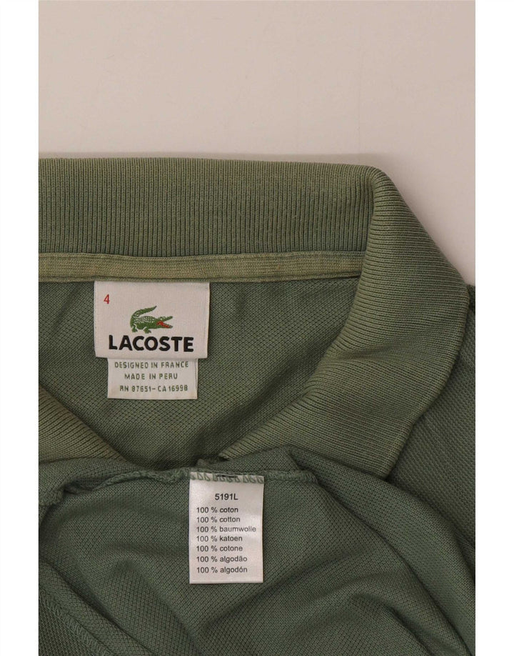 Ανδρικό μπλουζάκι πόλο Lacoste, Μέγεθος 4, Μεσαίο πράσινο βαμβακερό