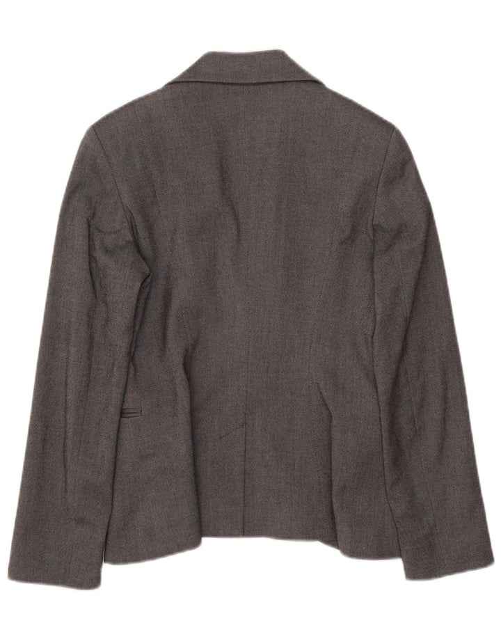 Sisley Γυναικείο σακάκι με 1 κουμπί UK 8 Small Grey
