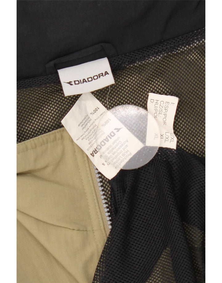 Diadora Ανδρικό μπουφάν βροχής UK 42 XL Khaki Polyester
