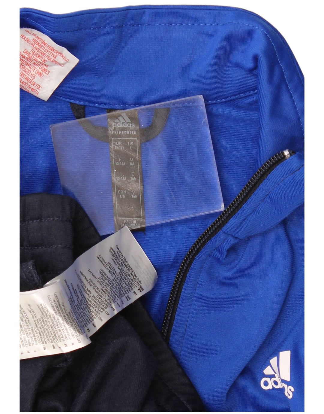 ADIDAS για αγόρια αθλητικά μπουφάν 13-14 ετών Navy Blue Colorblock