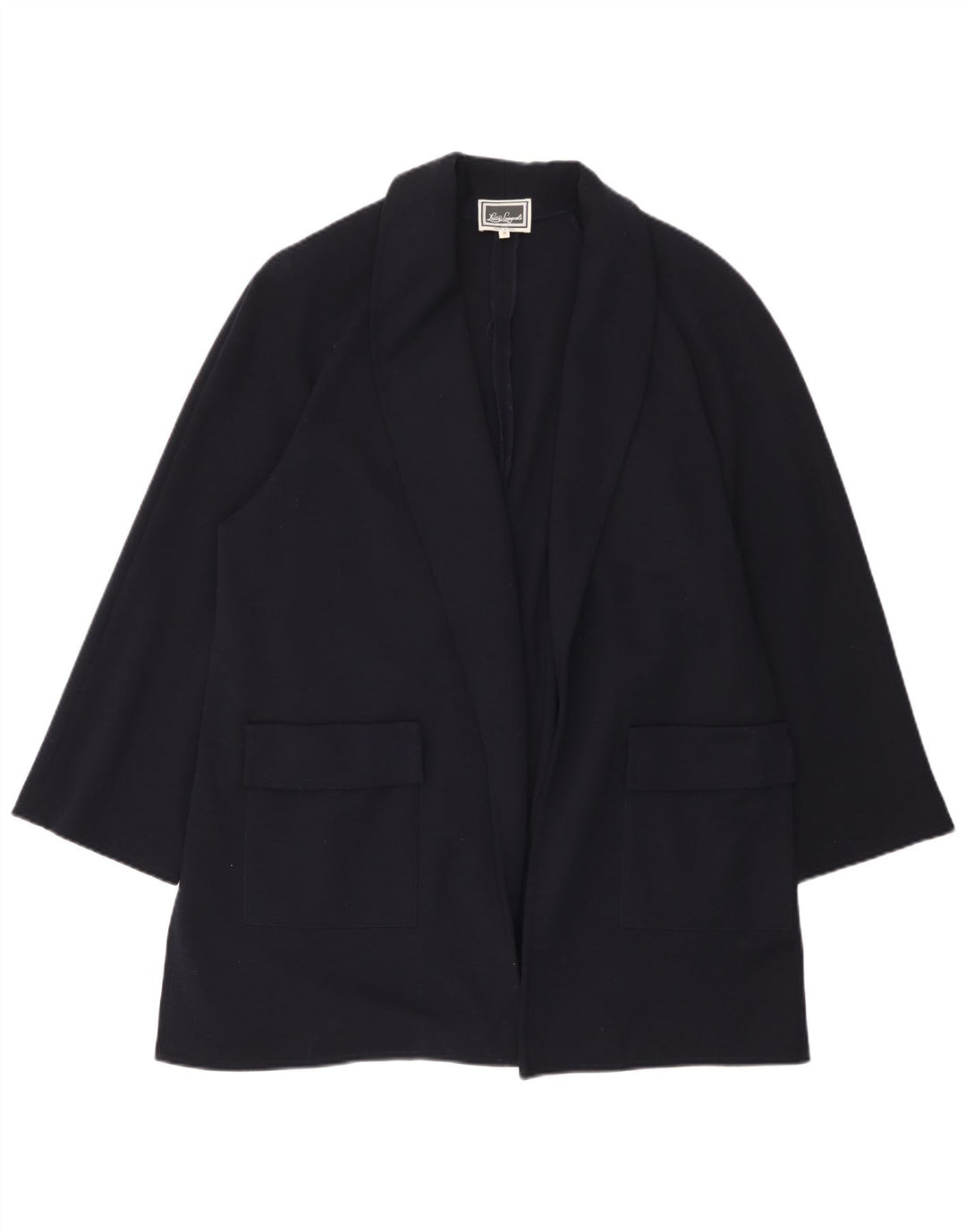 Luisa Spagnoli Γυναικείο Oversized Open Blazer Jacket UK 14 Medium Navy Blue