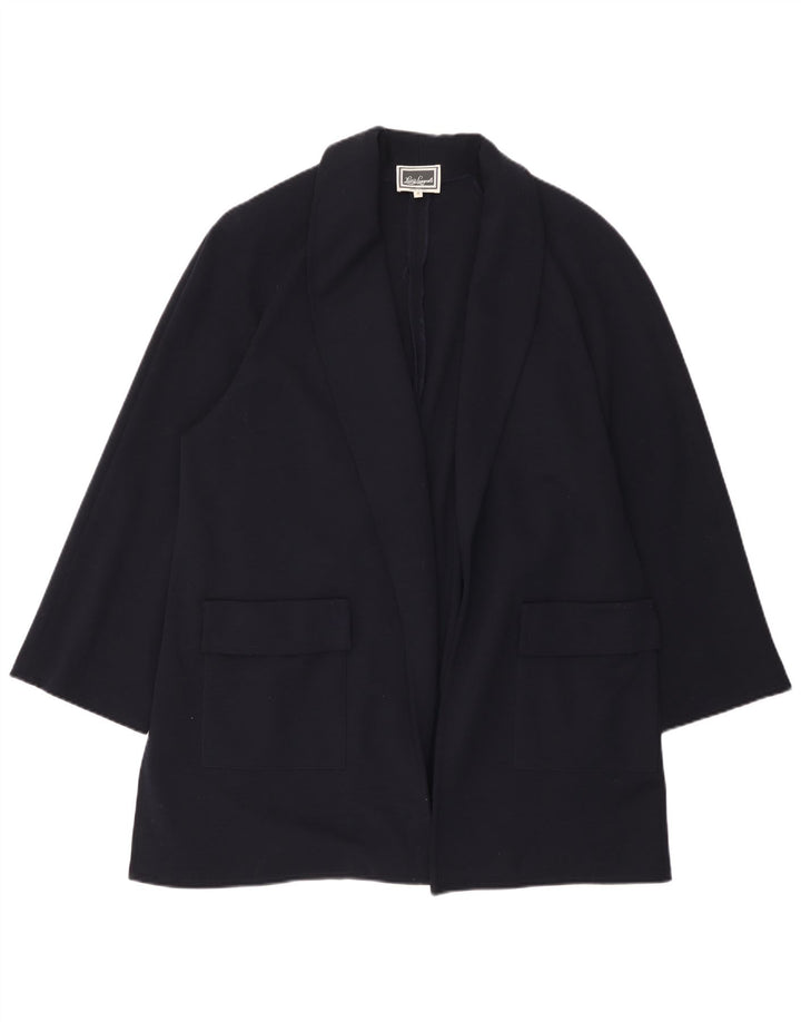 Luisa Spagnoli Γυναικείο Oversized Open Blazer Jacket UK 14 Medium Navy Blue