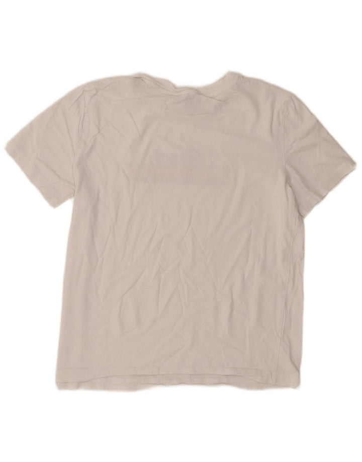 Diesel Γυναικείο γραφικό T-Shirt Top UK 14 Large White