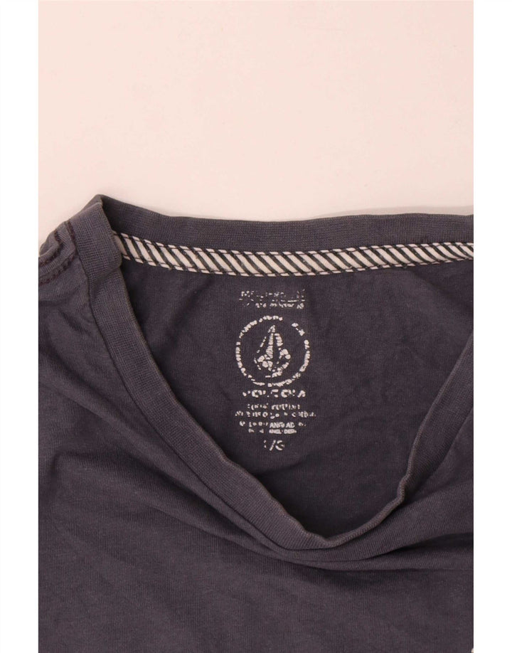 Ανδρικό γραφικό μπλουζάκι Volcom Top Large Navy Blue από βαμβάκι