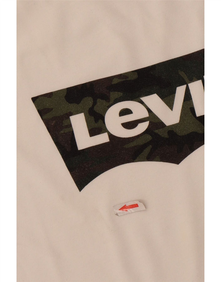 Ανδρικό γραφικό T-Shirt Levi's Top 2XL Λευκό βαμβακερό