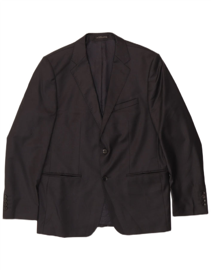 Zara Ανδρικό σακάκι μπλέιζερ με 2 κουμπιά EU 54 XL Μαύρο