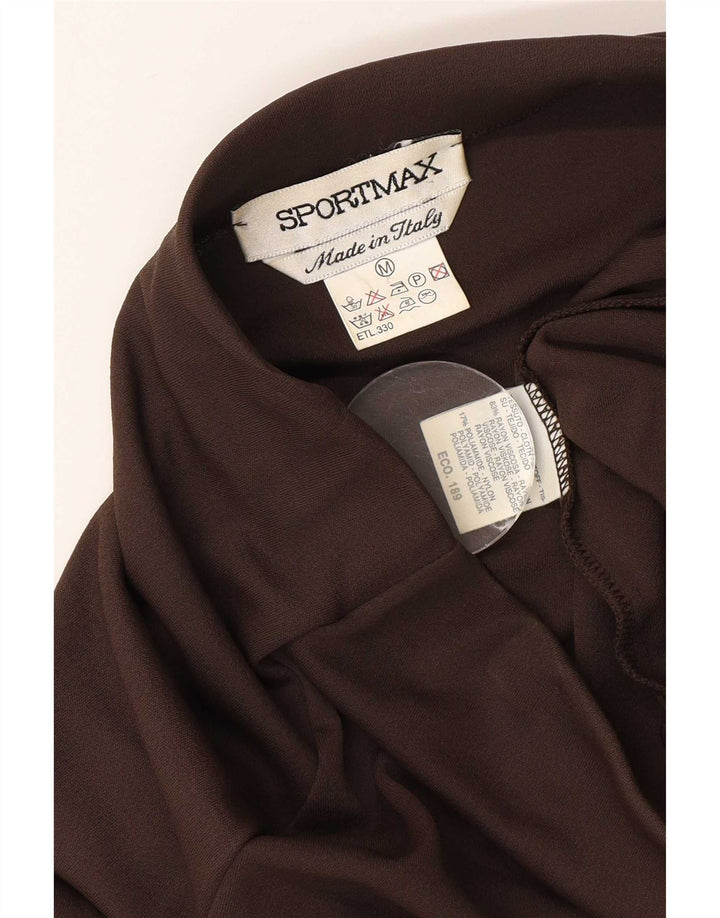 Sportmax Γυναικεία Maxi Φούστα Μεσαία W28 Καφέ Βισκόζη
