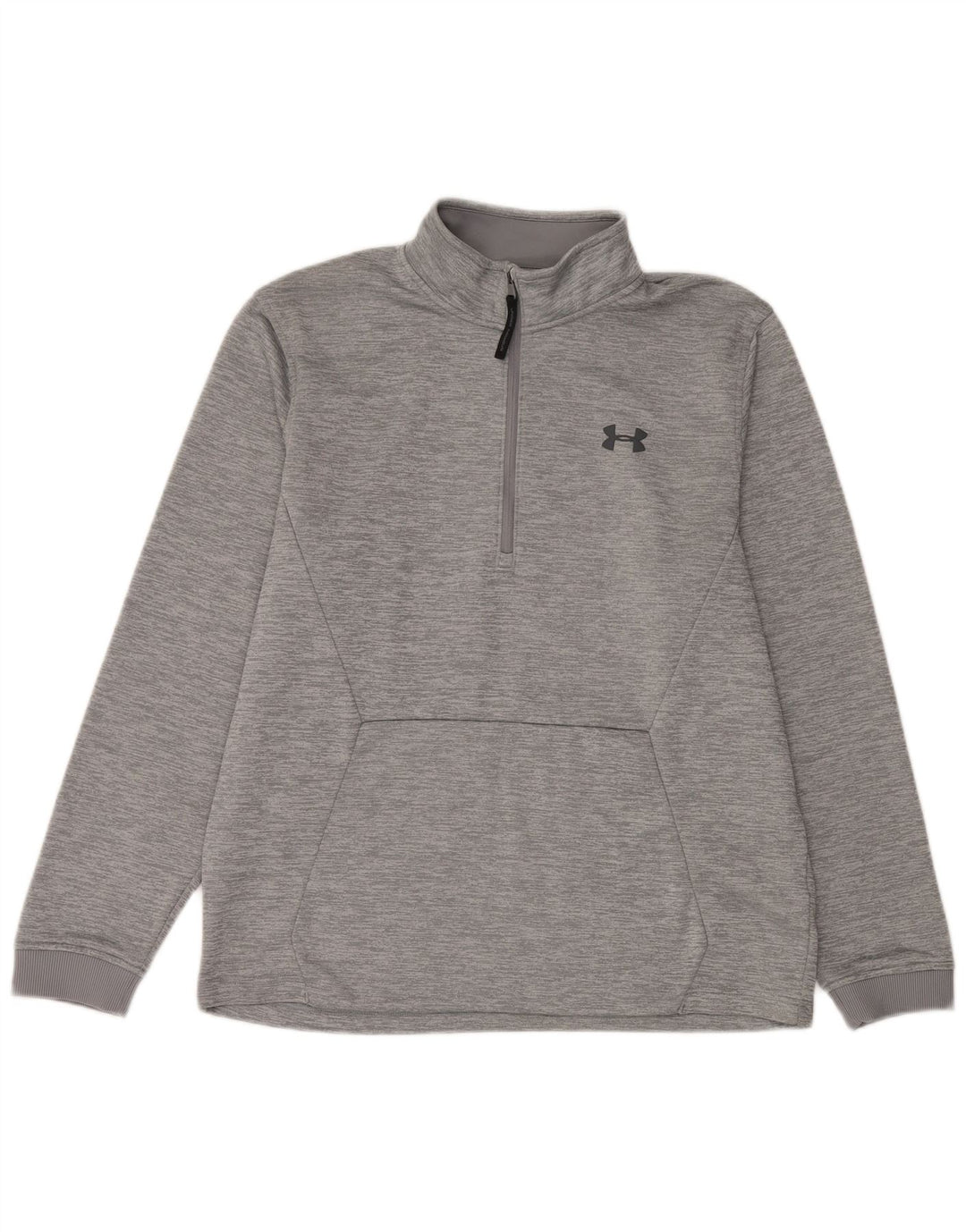 Under Armour Ανδρικό φούτερ με φερμουάρ με λαιμόκοψη σε μεγάλο γκρι φούτερ