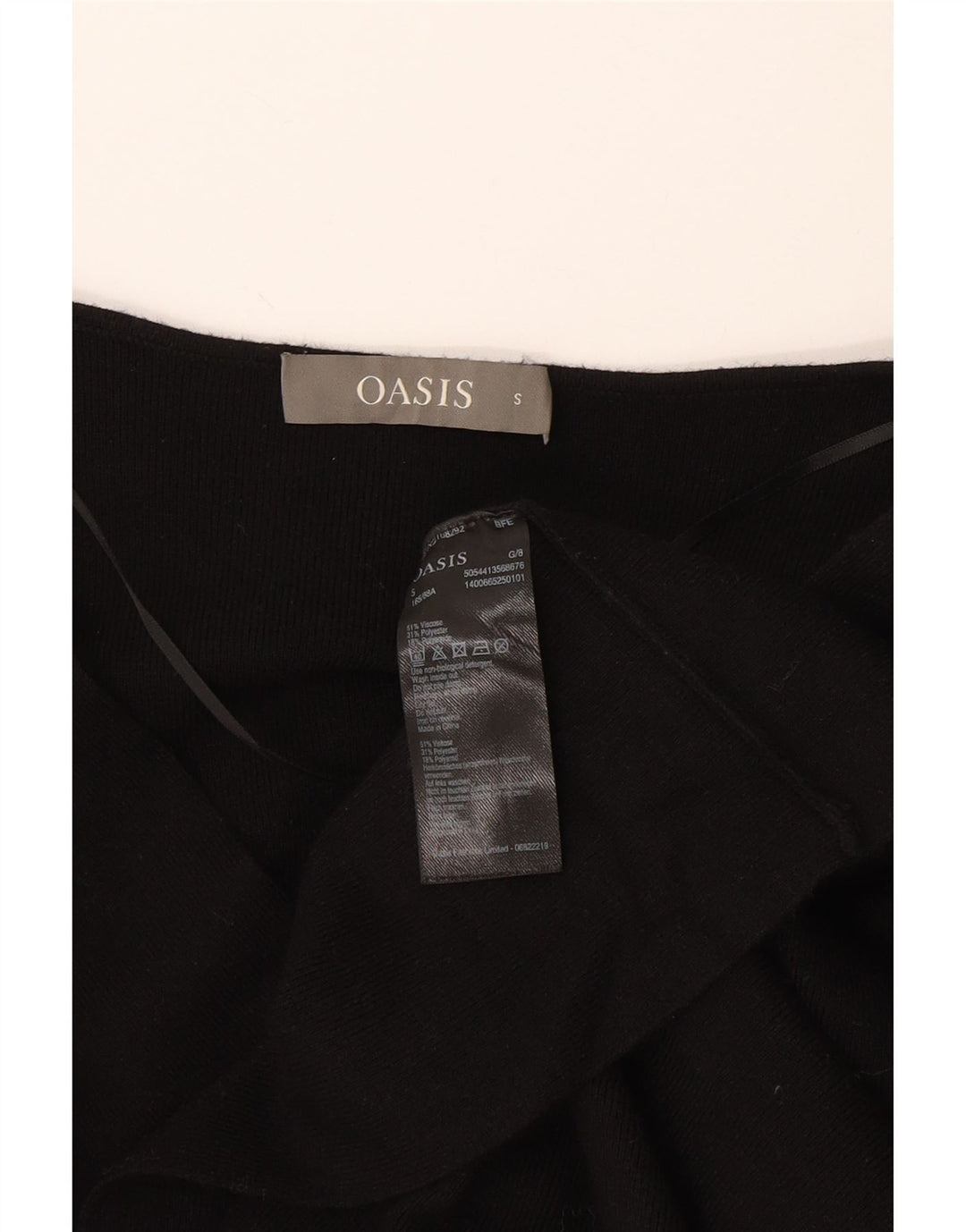 Γυναικείο φόρεμα Oasis Jumper UK 10 Small Black Viscose