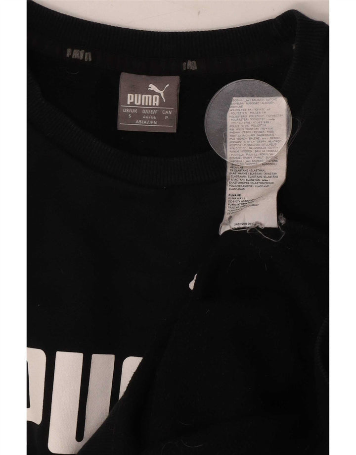 Ανδρικό γραφικό φούτερ Puma Jumper Μικρό μαύρο βαμβακερό