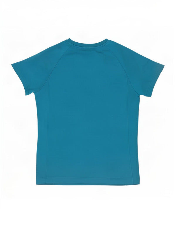 Adidas Γυναικείο T-Shirt Top UK 12/14 Medium Blue Polyester