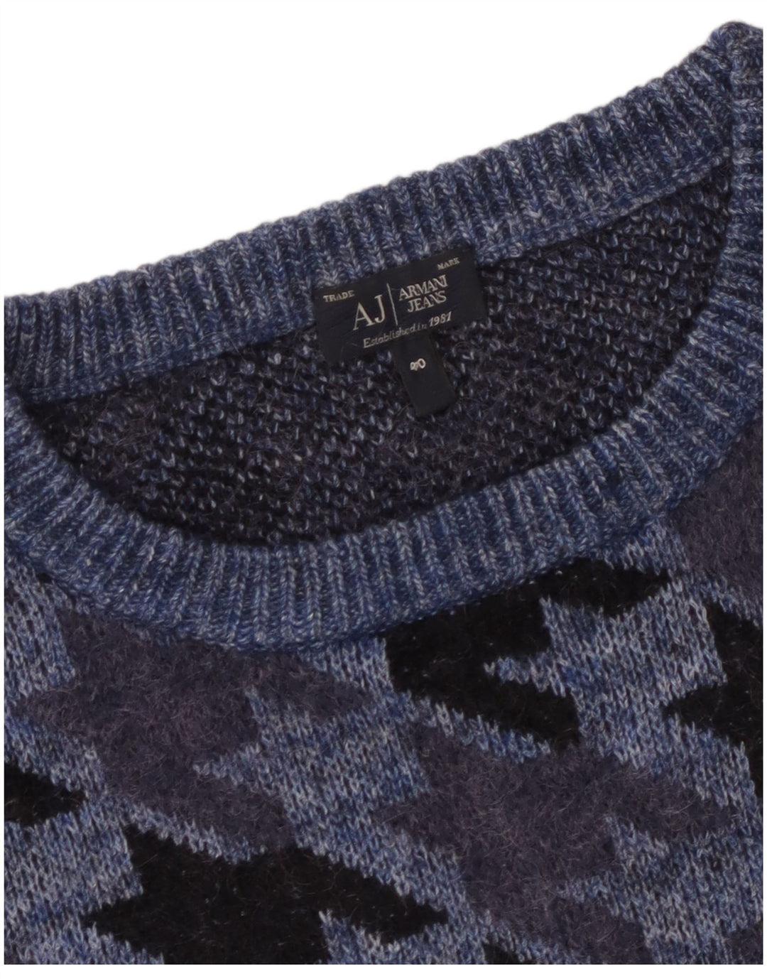 Armani Jeans Γυναικείο πουλόβερ με λαιμόκαυστο EU 40 Medium Navy Blue