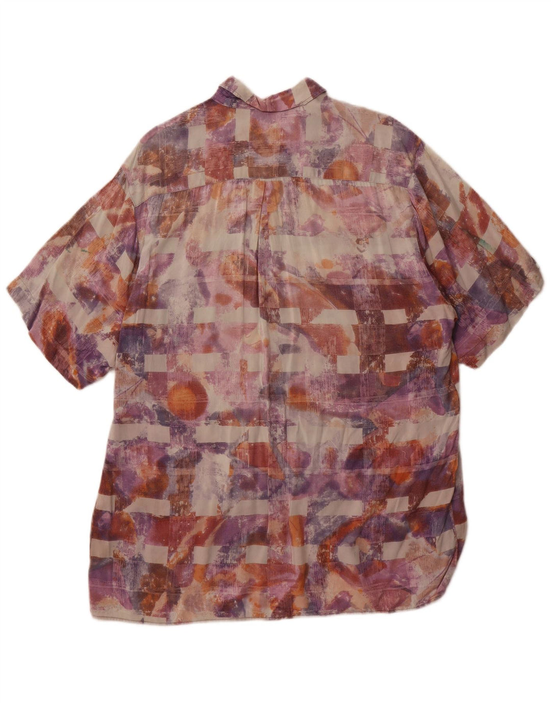 EQUIPE Ανδρικό πουκάμισο με κοντό μανίκι αφηρημένο σχέδιο μεγάλο πολύχρωμο