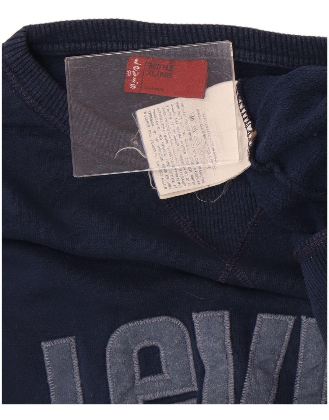 Ανδρικό γραφικό φούτερ Levi's Jumper XL Navy Blue Cotton