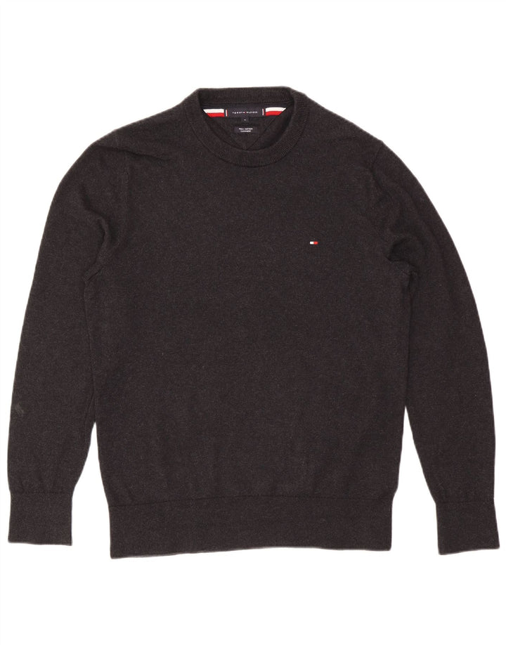Tommy Hilfiger Ανδρικό πουλόβερ με λαιμόκοψη, μεσαίο βαμβακερό