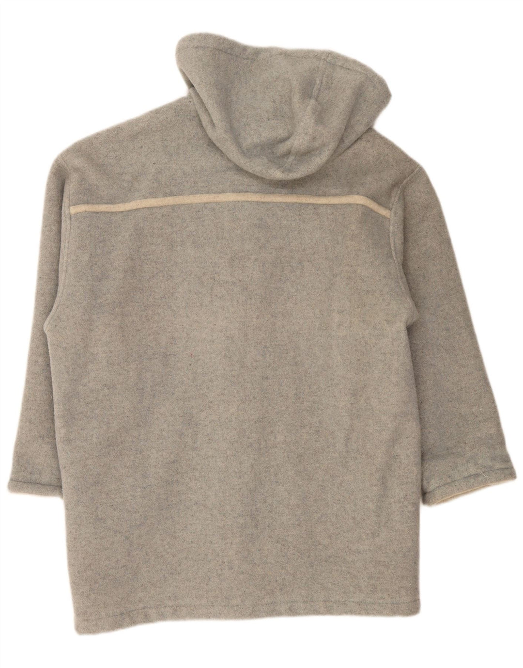 Vintage γυναικείο πανωφόρι με κουκούλα UK 18 XL Γκρι μαλλί