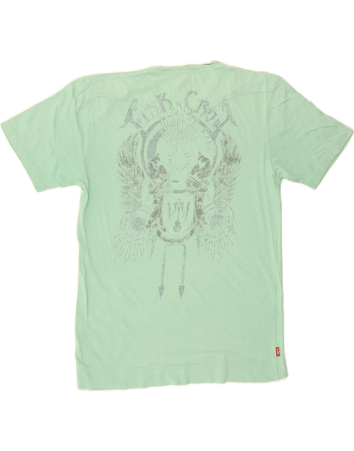 LEVI'S Mens Graphic T-Shirt Top XL Green Cotton Vintage Levi's and Second-Hand Levi's from Messina Hembry 