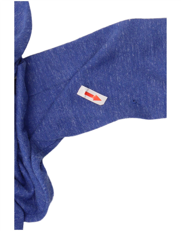 Γυναικείο πουλόβερ Nike με φερμουάρ UK 14 Βαμβακερό μεσαίο μπλε