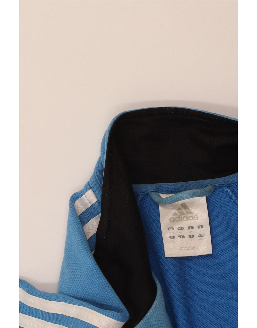 Ανδρική αθλητική φόρμα ADIDAS Top Jacket UK 40/42 Medium Blue Colorblock Cotton