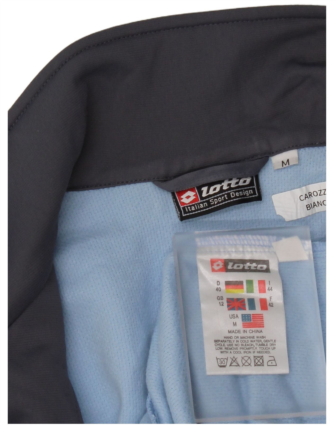 Γυναικεία αθλητική φόρμα Lotto Top Jacket UK 12 Medium Blue Colorblock Polyester